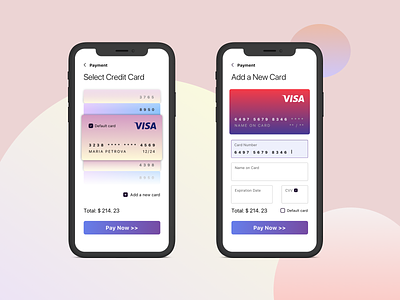 Daily UI - 2 Credit Card Checkout Screen app checkout credit card design mobile ui