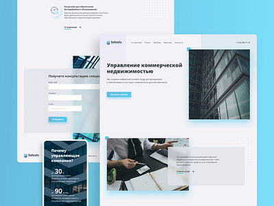 Selesta Facility Management website design