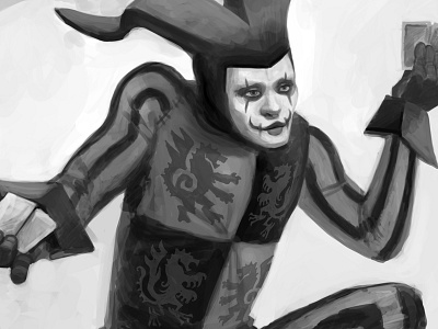 Jester Sketch clown fool jester joker sketch