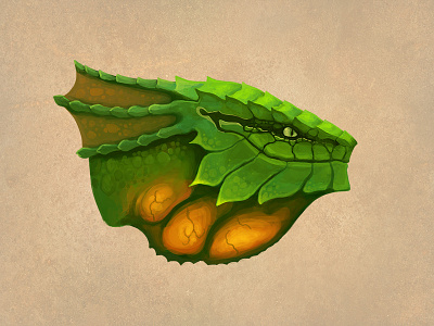 Dragon - Green bill harkins creature dragon fantasy green illustration poisonous
