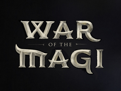 War of the Magi - Logo Sketch brand game logo sketch typography war of the magi