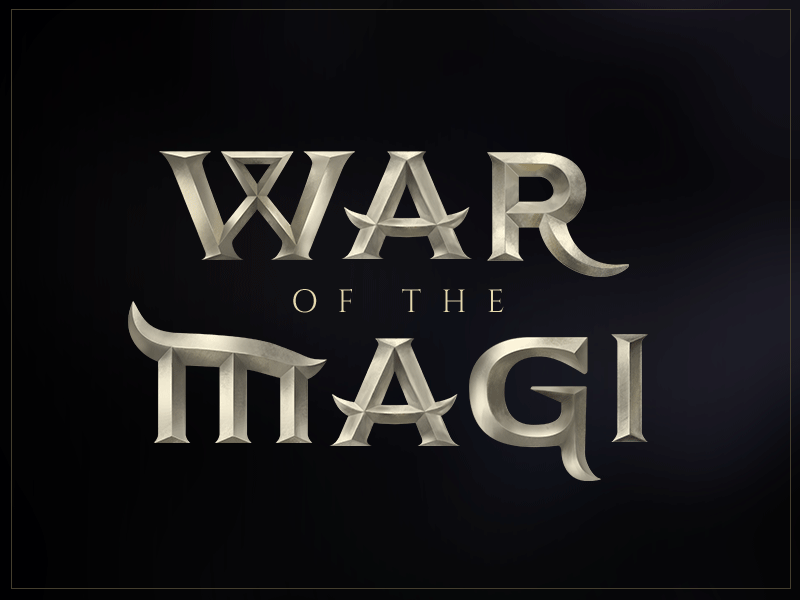 War of the Magi - Logo Design fantasy game design logo logo design rpg war of the magi