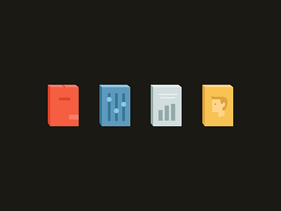 Book Icons books glyphs iconography icons