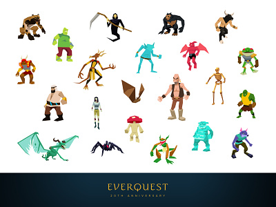 EverQuest 20th Anniversary - Bestiary bestiary creatures eq everquest mmo mmorpg npcs rpg