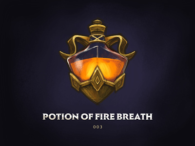 Lesser Potion of Fire Breath armory dnd dndarmory fantasy item potion rpg