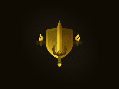 Portfolio Icon - D&D Armory adventure armory design dnd dndarmory icon portfolio rpg shield sword torch