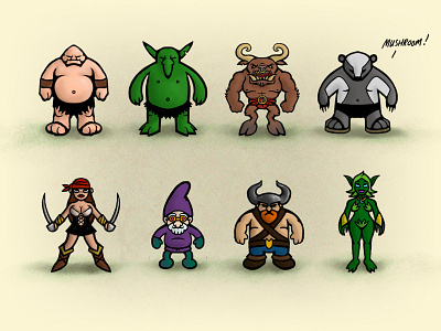 RPGlings characters fantasy rpg rpgling