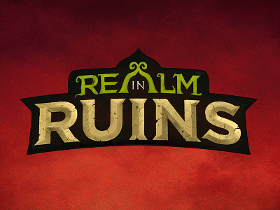 A Realm in Ruins identity design logo realm in ruins rir video game logo