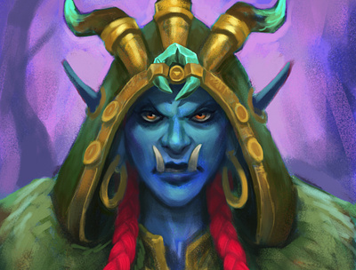 (WIP) Warcraft Troll Druid druid illustration sketch troll warcraft wow