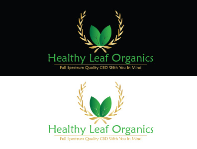 Healthy leaf organics Logo Design illustration logo design