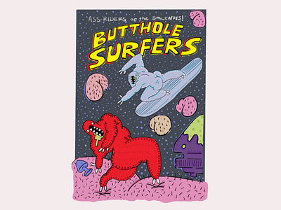 Butthole Surfers fanart illustration procreate