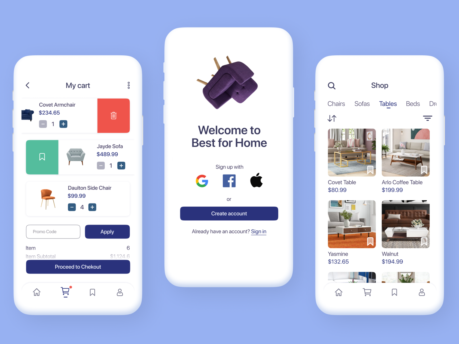 Furniture App UI Concept by Laura on Dribbble