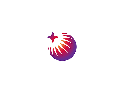 Star Mark gradient logo magenta mark modernism modernist planet shine star violet