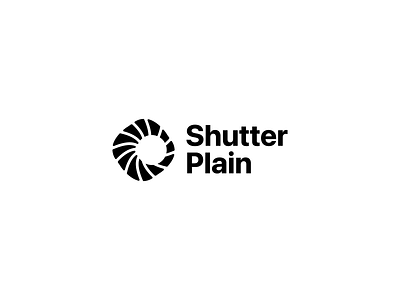 Shutter Plain Logo logo mark modernism modernist shutter swirl