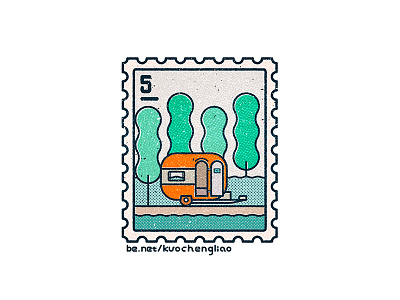 STAMPS 2016 Vol 1. / Dream House Ideas camper campervan caravan postage postmark stamp trailer truck