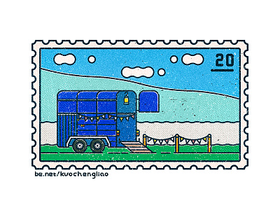 STAMPS 2016 Vol 1. / Dream House Ideas camper campervan caravan postage postmark stamp trailer truck