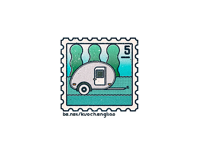 STAMPS 2016 Vol 1. / Dream House Ideas camper campervan caravan postage postmark stamp trailer truck