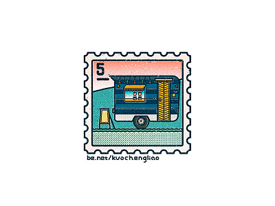 STAMPS 2016 Vol 1. / Dream House Ideas camper campervan caravan postage postmark stamp trailer truck