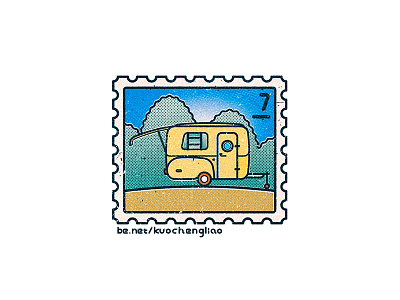 STAMPS 2016 Vol 1. / Dream House Ideas camper campervan caravan postage postmark stamp trailer truck