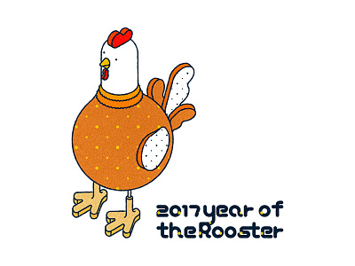 2017 Year of the Rooster / Chinese New Year Illustration chicken chinese new year egg rooster