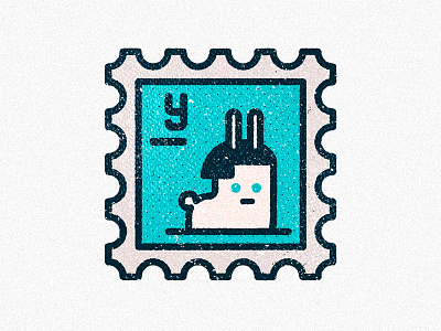 Event Illustrations bunny postage rabbit stamp