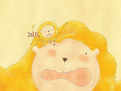 Butter Lion Picture Book Illustrations book butter children lion picture watercolor