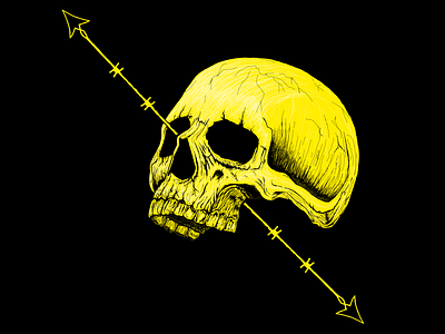 gold skull