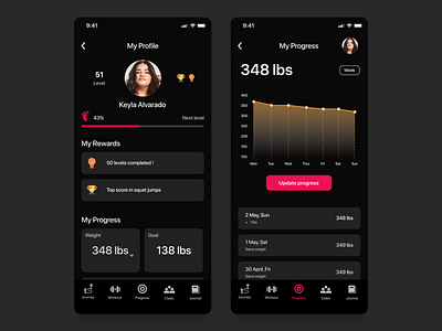 Fitness App I fitness app mobile app mobile ui ui ui design