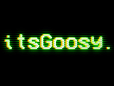 itsGoosy Twitch Banner branding design glitch graphic design logo retro retrowave terminal terminal design twitch twitch.tv vaporwave