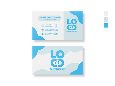 BUSINESS CARD TEMPLATE branding business business card design flat illustration logo minimal photoshop vector