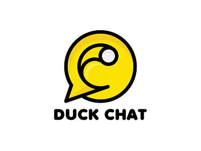 Duck Chat Logo (For Sale) app branding business chat design duck illustration logo logodesign message sale vector