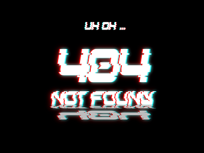 404 Not found 008 404 dailyui error notfound ui