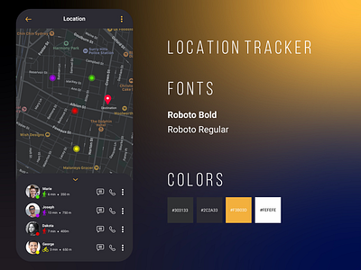 Location Tracker 020 100daychallenge app dailyui dark interface interfaz localizacion location locationtracking mode tracker ui uidesign uiux userexperience userinterface userinterfacedesign usuario ux