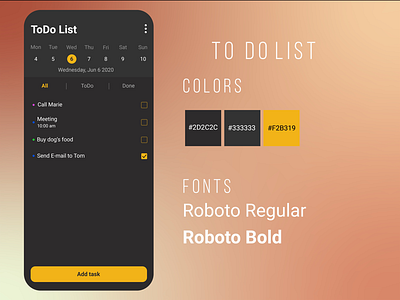 ToDo List 042 app calendar challenge dailyui dailyui042 design do done experience inspiration interface list task tasks todo trends user uxui