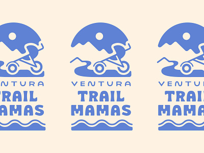 Ventura Trail Mamas beach brand identity branding california custom type design hand lettering illustrator lettering logo mother mountains nature outdoors parent running stroller typography typography art vector