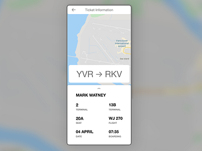 Flight Ticket Concept adobe photoshop adobe xd adobexd app dailyui design flight ticket ui ui ux ui design uidesign