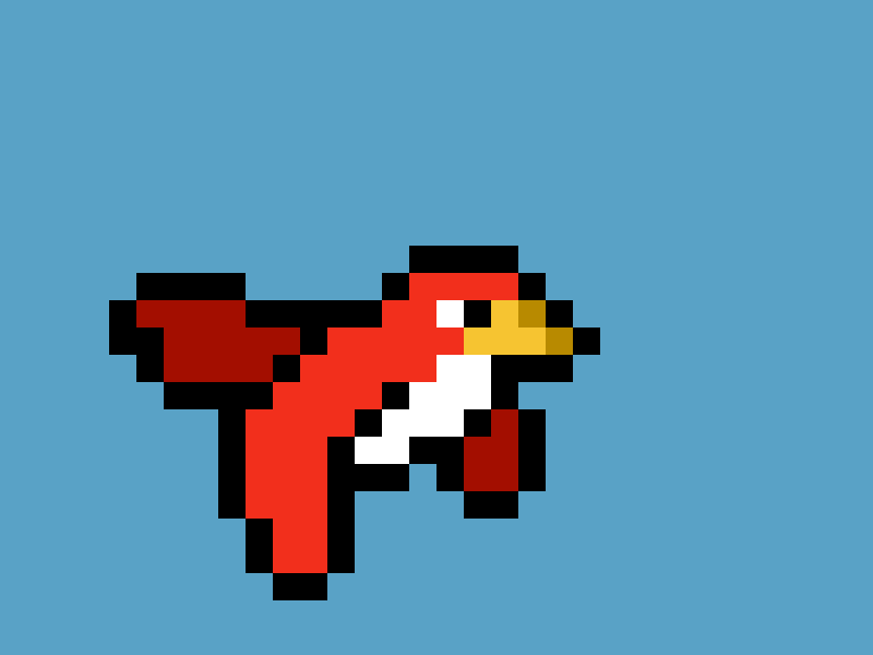 Flying Bird | Pixel Art animation animation class art bird design flying pixel pixel art