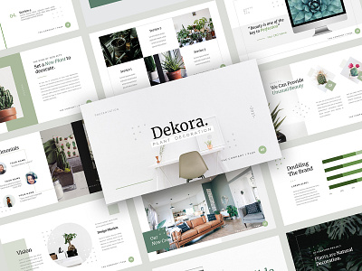Dekora - Clean Creative PowerPoint Template agency business clean company corporate creative decoration design elegant interior new powerpoint portofolio powerpoint professional project simple startup typography