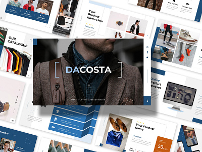 DACOSTA - Clothing Catalog Presentation advertising annual business clothing concept corporate corporate identity design fashion infographic layout marketing minimalism multipurpose portfolio pptx presentation style template