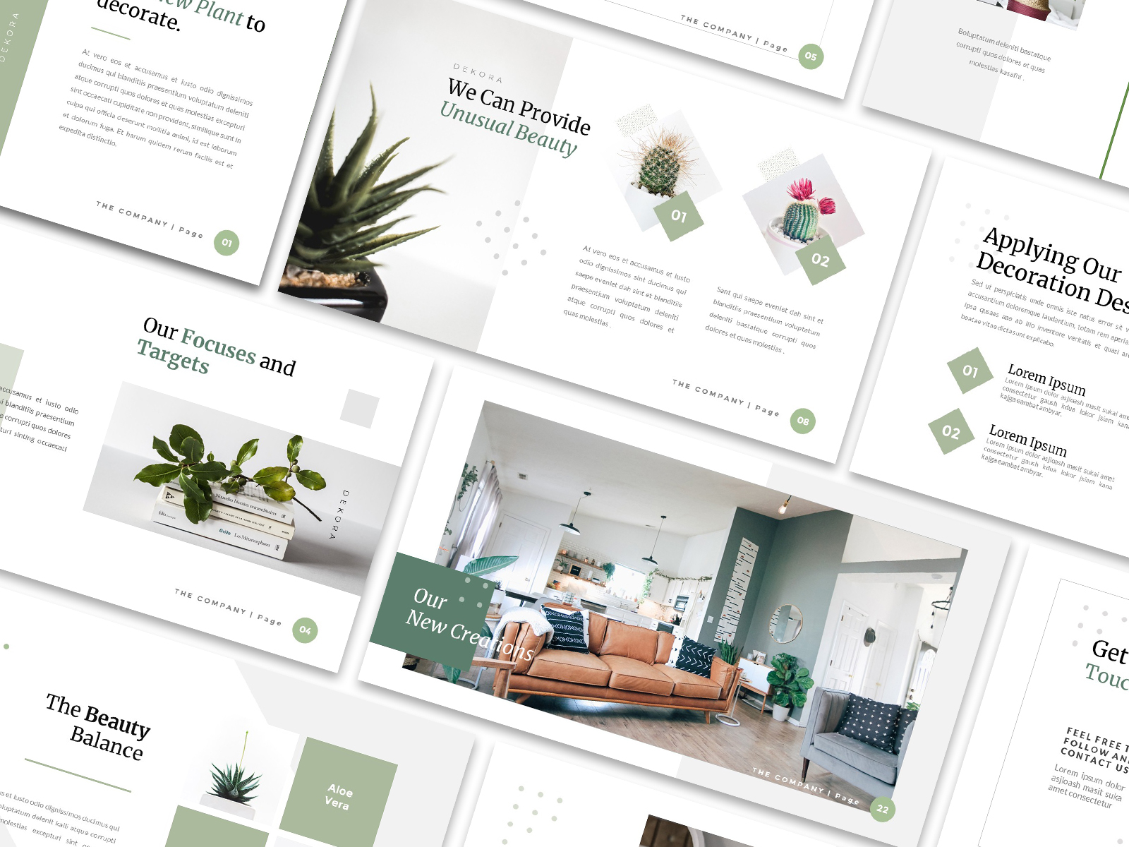 DEKORA - Clean Decoration Presentation Template by Robby Fathur on Dribbble