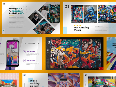 ARTSTREET - Powerpoint Template agency art artistic best powerpoint business colorfu company creative creative powerpoint full color graffiti painting portfolio powerpoint pptx presentation project services start up street art
