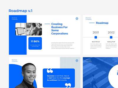 Roadmap V.1 agency best powerpoint branding business clean company creative design graphic design powerpoint