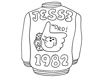 Letter Jacket Sketch