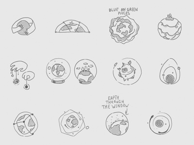 Logo sketches for NASA branding logo sketch