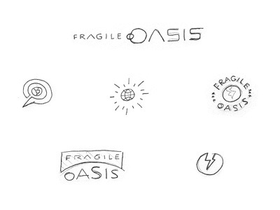 Logo sketches for NASA branding logo sketch