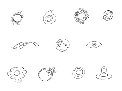 Branding/Icon sketches for NASA branding icon logo sketch