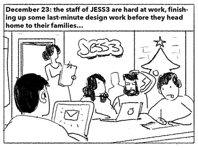 How JESS3 Saved Christmas christmas illustration santa sketch storyboard
