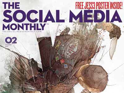 Social Media Monthly Issue 2 Cover jess3 magazine print print magazine social media social media monthly