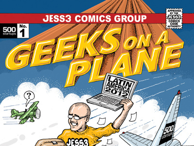 500 Startups Geeks on a Plane Zine 500 startups comic book illustration jess3 latin america