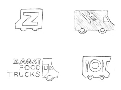 zagat food truck project branding sketches branding sketch zagat